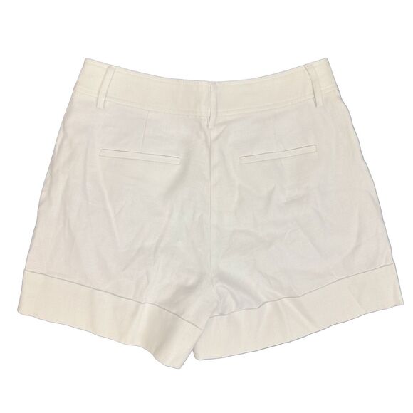 J.CREW Remi Short 4 Stretch Linen Blend White Lightweight High Rise *** SOLD - Picture 3 of 6